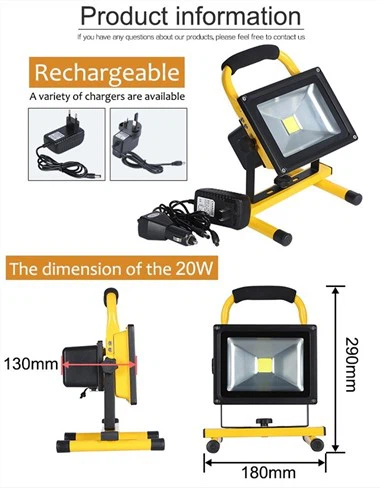 Battery Flood Light Motion